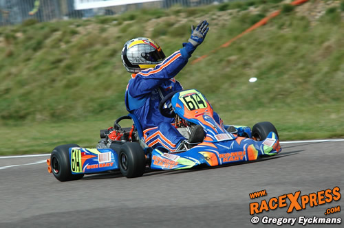 Blijdschap op finish